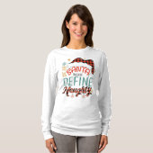 Lieber Weihnachtsmann, naughty definieren T-Shirt (Vorne ganz)