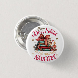Lieber Weihnachtsmann, Nur meine Bücher waren unar Button