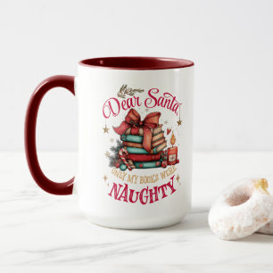 Lieber Weihnachtsmann, nur meine Bücher waren unar Tasse