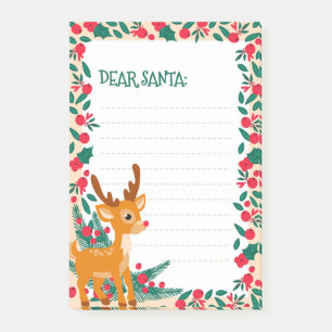Lieber Weihnachtsmann Post-it Klebezettel