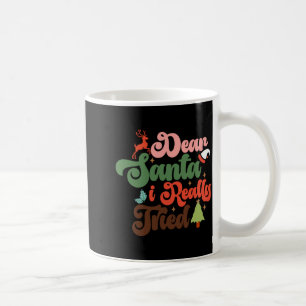 Lieber Weihnachtsmann Retro Groovy Weihnachtsferie Kaffeetasse