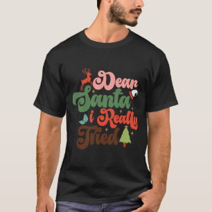 Lieber Weihnachtsmann Retro Groovy Weihnachtsferie T-Shirt