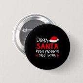 Lieber Weihnachtsmann-Shirt-Geschwister passende F Button (Vorne & Hinten)