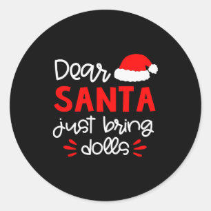 Lieber Weihnachtsmann-Shirt Lustiges passendes Fam Runder Aufkleber