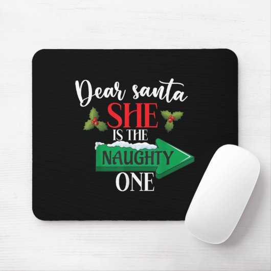 Lieber Weihnachtsmann - sie ist das schmucke Weihn Mousepad (Mit Mouse)
