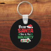 Lieber Weihnachtsmann, sie ist die schmuddeligen,  Schlüsselanhänger (Vorderseite)