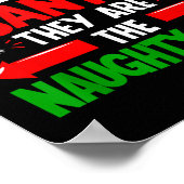 Lieber Weihnachtsmann sie schmutzig Weihnachten We Poster (Ecke)