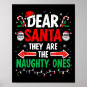 Lieber Weihnachtsmann sie schmutzig Weihnachten We Poster (Vorne)