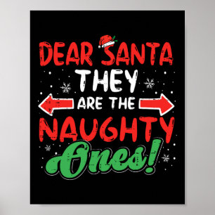 Lieber Weihnachtsmann sie schmutzig Weihnachten We Poster