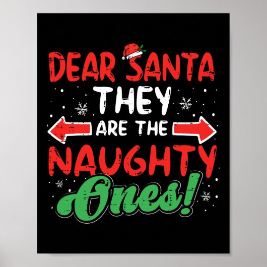 Lieber Weihnachtsmann sie schmutzig Weihnachten We Poster (Vorne)