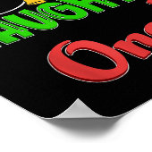 Lieber Weihnachtsmann sie sind das schmucke Shirt  Poster (Ecke)