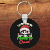 Lieber Weihnachtsmann sie sind das schmucke Shirt Schlüsselanhänger (Vorderseite)