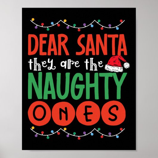 Lieber Weihnachtsmann, sie sind die scheußlichen, Poster (Vorne)