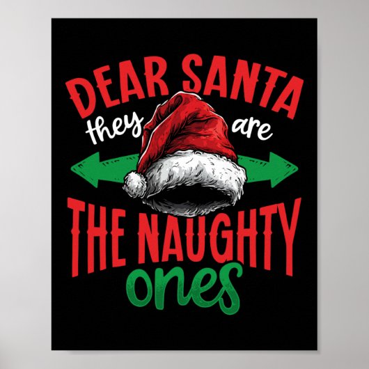 Lieber Weihnachtsmann, sie sind die scheußlichen, Poster (Vorne)