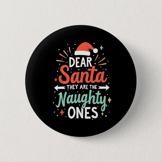 Lieber Weihnachtsmann, sie sind die schmucke, sonn Button (Vorderseite)