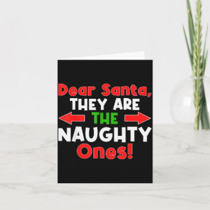 Lieber Weihnachtsmann, sie sind die unartigen - Lu Karte