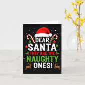 Lieber Weihnachtsmann Sie Sind Die Unartigen Lusti Karte (Gelbe Blume)