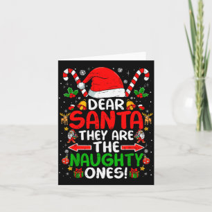 Lieber Weihnachtsmann Sie sind die Unartigen Lusti Karte