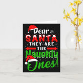 Lieber Weihnachtsmann Sie Sind Die Unartigen Lusti Karte (Gelbe Blume)