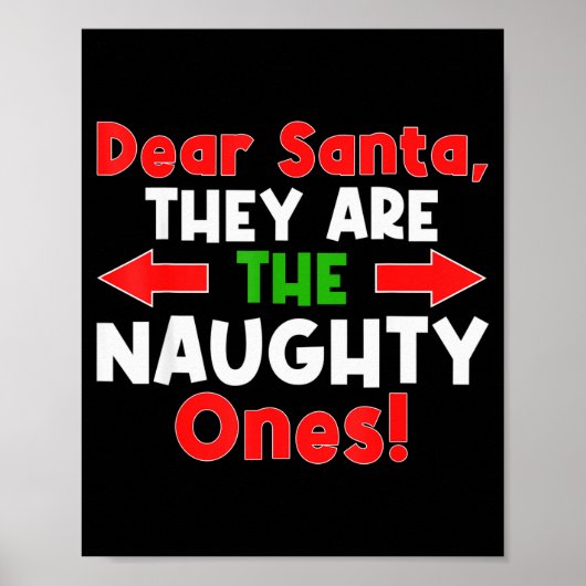 Lieber Weihnachtsmann, sie sind die unartigen Poster (Vorne)