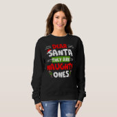Lieber Weihnachtsmann sie sind scheußlich Weihnach Sweatshirt (Vorne ganz)