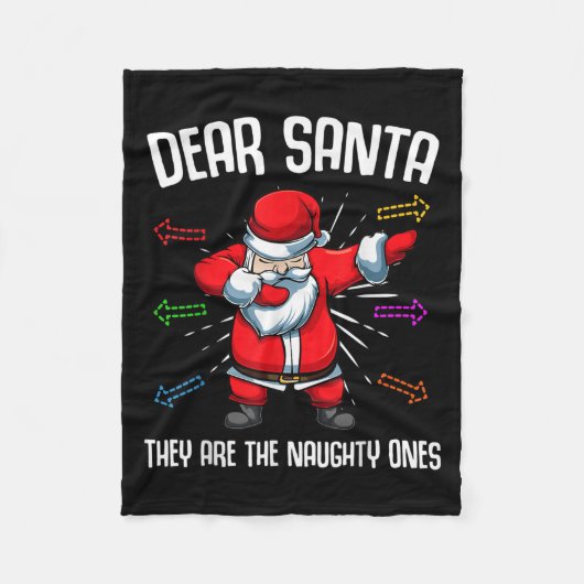 Lieber Weihnachtsmann, sie sind scheußlich wie ein Fleecedecke (Vorderseite)