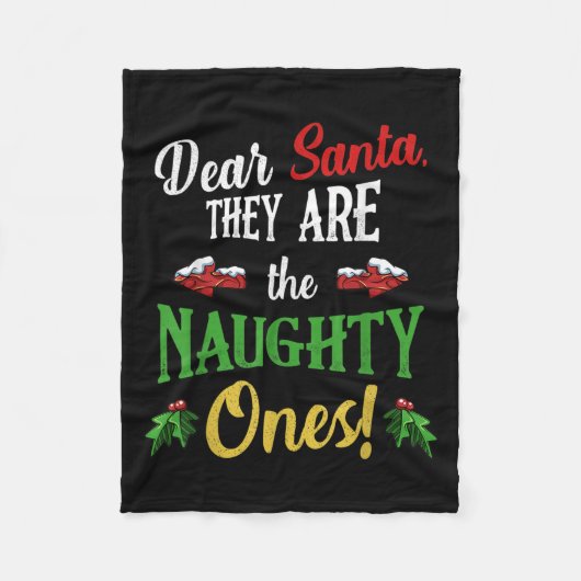 Lieber Weihnachtsmann, sie sind scheußlich wie ein Fleecedecke (Vorderseite)