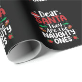 Lieber Weihnachtsmann, sie sind schmutzig, Weihnac Geschenkpapier (Rolleneckpunkt)