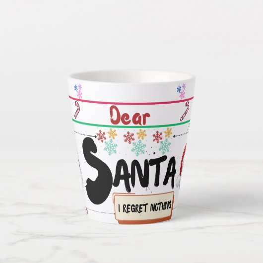Lieber Weihnachtsmann: Sip & Share the Magic of Ch Milchtasse (Vorderseite)
