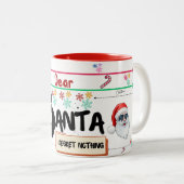 Lieber Weihnachtsmann: Sip & Share the Magic of Ch Zweifarbige Tasse (VorderseiteRechts)