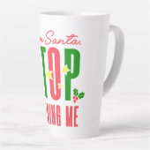 Lieber Weihnachtsmann soll mich beurteilen Milchtasse (Rechte Ecke)