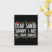 Lieber Weihnachtsmann Sorry, ich habe all Ihre Coo Karte (Gelbe Blume)