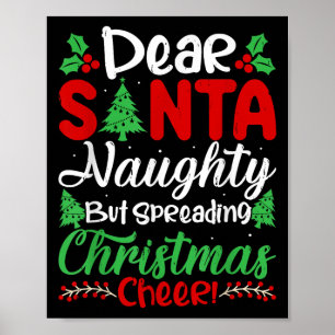 Lieber Weihnachtsmann, unartig, aber Weihnachtssti Poster