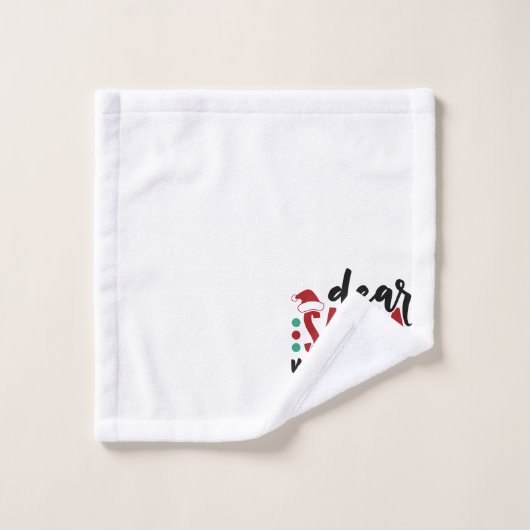 Lieber Weihnachtsmann, warum du urteilst | Spaß We Badhandtuch Set (Waschlappen)