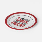 Lieber Weihnachtsmann, warum du urteilst | Spaß We Pappteller (Schrägansicht)