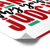 Lieber Weihnachtsmann, warum du urteilst | Spaß We Poster (Ecke)