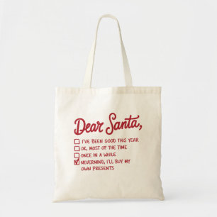 Lieber Weihnachtsmann - Weihnachtsdesign Tragetasche