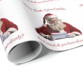 Lieber Weihnachtsmann... Weihnachtsmann, Weihnacht Geschenkpapier (Rolleneckpunkt)