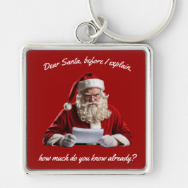 Lieber Weihnachtsmann... Weihnachtsmann, Weihnacht Schlüsselanhänger