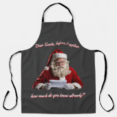 Lieber Weihnachtsmann... Weihnachtsmann, Weihnacht Schürze (Vorderseite)