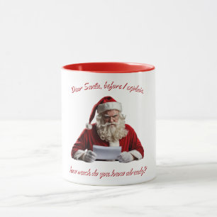 Lieber Weihnachtsmann... Weihnachtsmann, Weihnacht Tasse