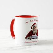 Lieber Weihnachtsmann... Weihnachtsmann, Weihnacht Tasse (Vorderseite Links)