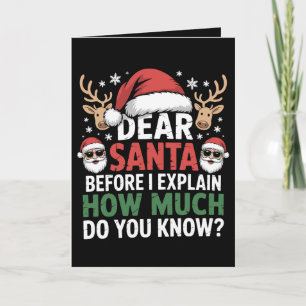 Lieber Weihnachtsmann Wie viel wissen Sie über Wei Karte