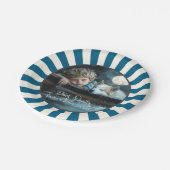 Lieber Weihnachtsmann Wir waren ein gutes Foto für Pappteller (Schrägansicht)