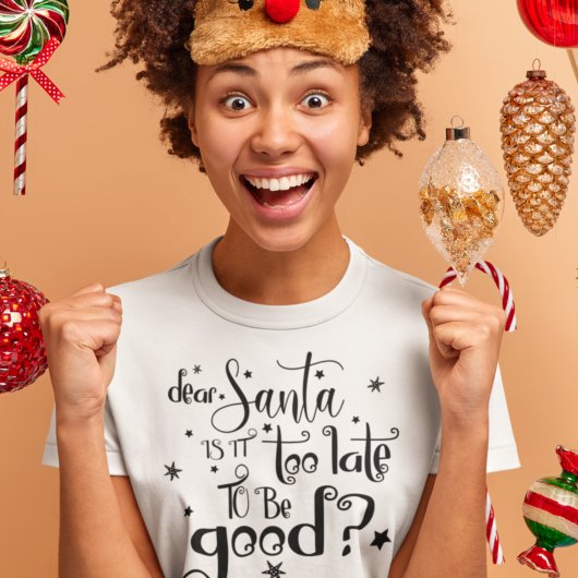 Lieber Weihnachtsmann zu spät, um gute Weihnachten T-Shirt
