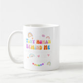 Lieber winzig Mensch hinter mir, lustige Lehrer El Kaffeetasse (Links)