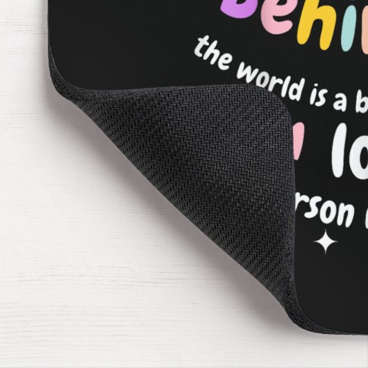 Lieber winzig Mensch hinter mir, lustige Lehrer El Mousepad (Ecke)