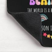 Lieber winzig Mensch hinter mir, lustige Lehrer El Mousepad (Ecke)