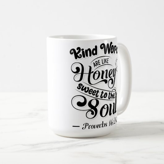 Lieber Worte sind wie Honey Kaffeetasse (VorderseiteRechts)