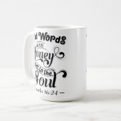 Lieber Worte sind wie Honey Kaffeetasse (Vorderseite Links)